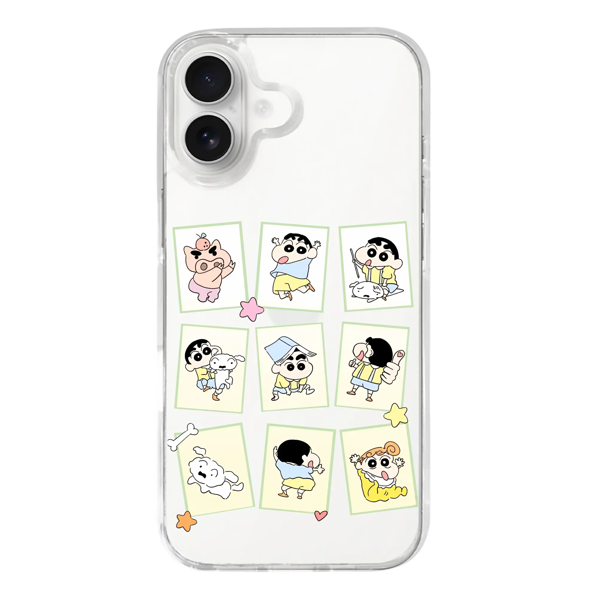 クレヨンしんちゃん グッズ 野原 しんのすけ - iPhone 17シリーズ 透明スマホケース – 薄型・耐衝撃・精密フィット保護カバー